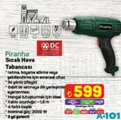 PİRANHA SICAK HAVA TABANCASI